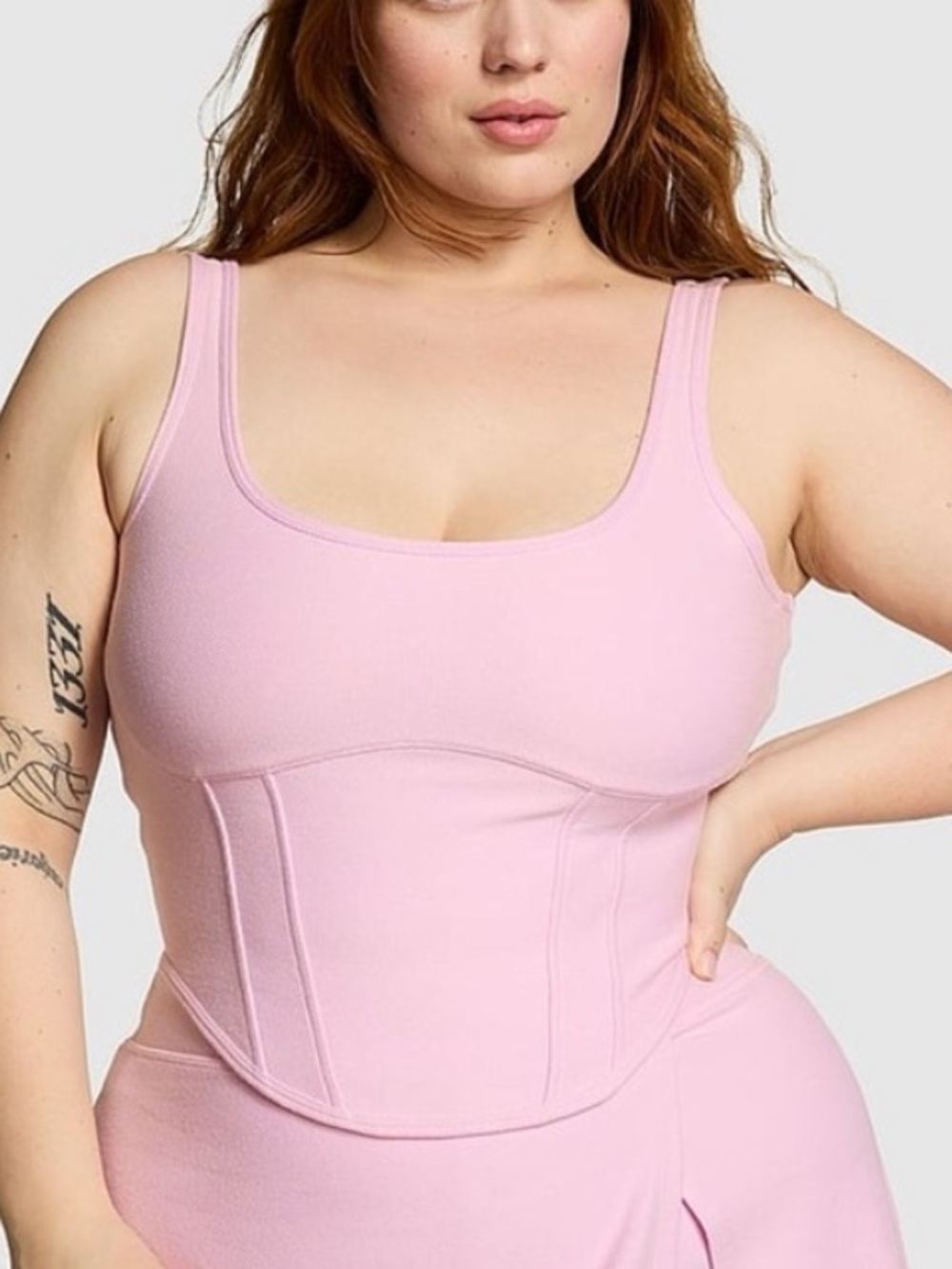 PINK Victoria's Secret Pink Corset Tank Top